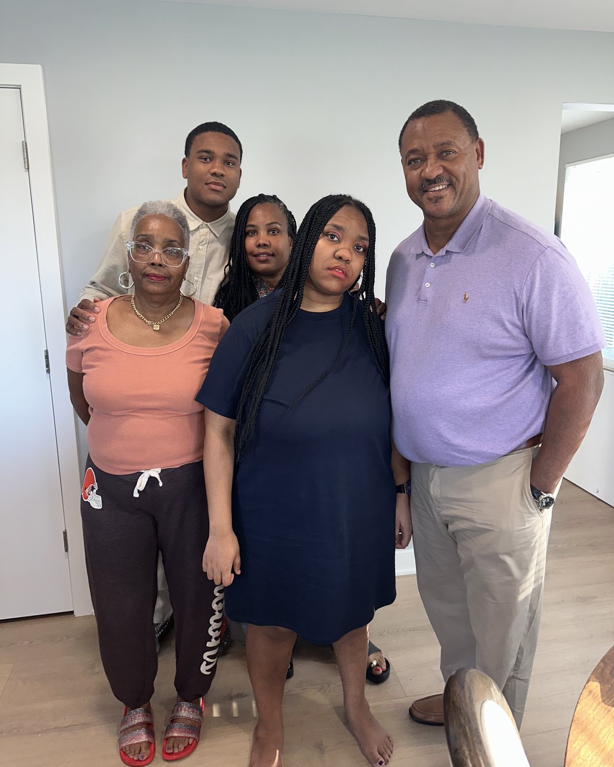 The Dial family at home in Cuyahoga County